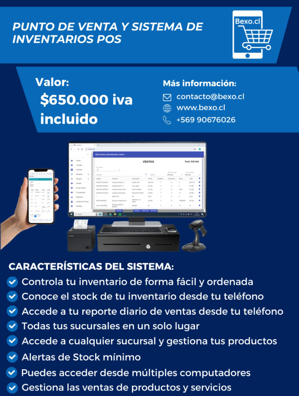 Software de punto de venta e inventarios POS